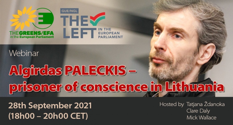 Депутаты Европарламента проведут вебинар, посвященный преследованию литовского оппозиционера Палецкиса